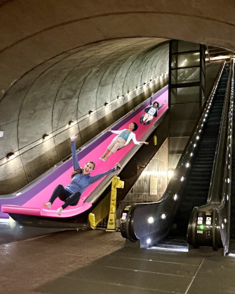 April Fools’ Day Campaign: The Rosslyn Metro Station Slide